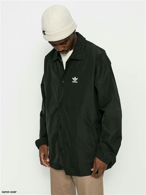 adidas black coach jacket